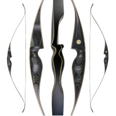 JACKALOPE - Obsidian - 62" - On Piece Recurvebow  